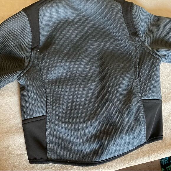 Weatherproof Boys Scuba Jacket Gray Lightweight Full Zip Pockets Hooded size 5/6 - Picture 7 of 13